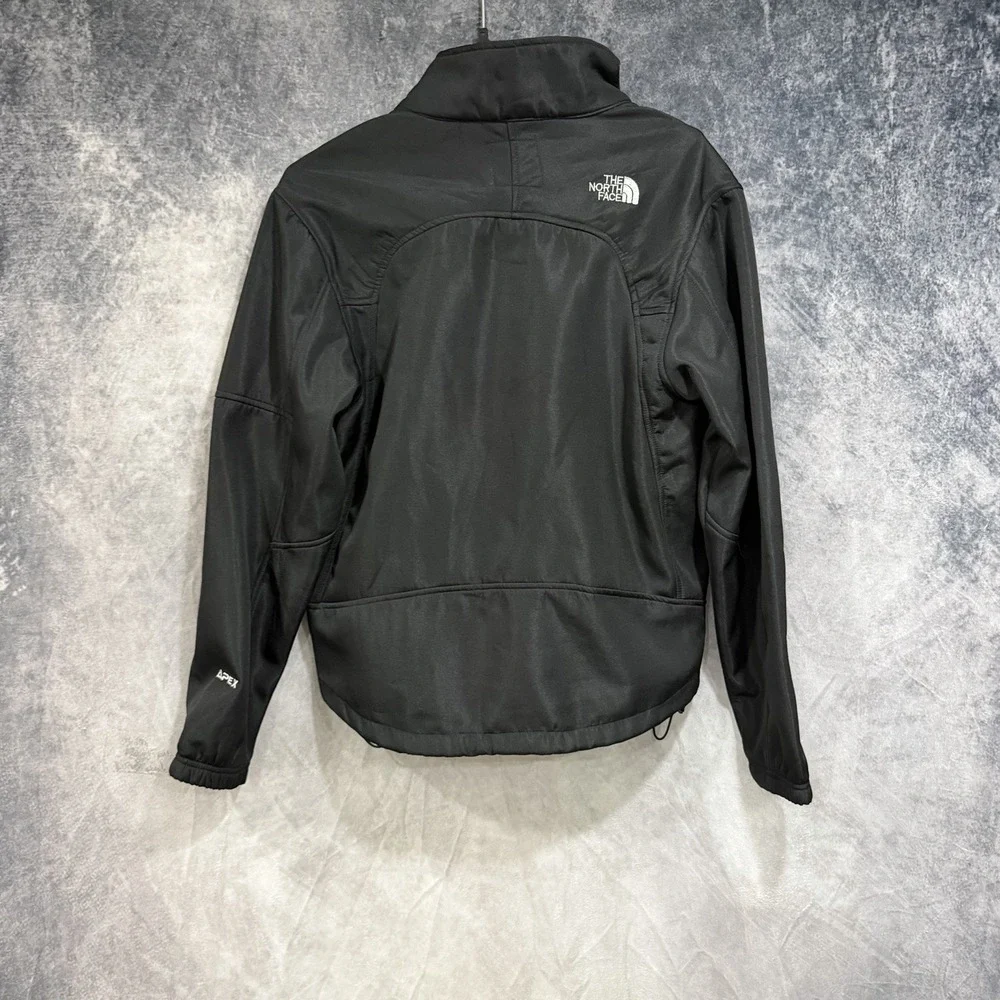 The North Face Men's Small Apex Bionic Full Zip Jacket Multi Zip Pockets Black